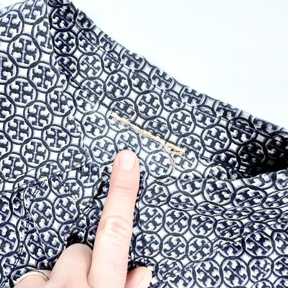 Tory Burch lightweight sheer pattern button down blouse M - Picture 7 of 13